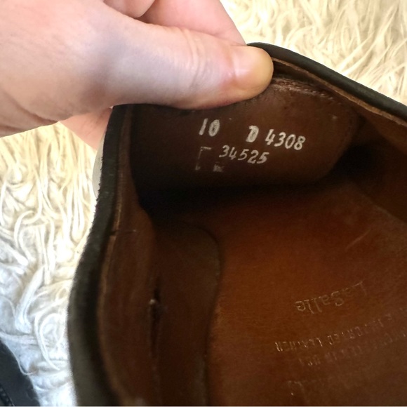 Allen Edmonds La Salle Leather Made in USA MENS Dress Shoes Black Size 10D - Picture 8 of 8